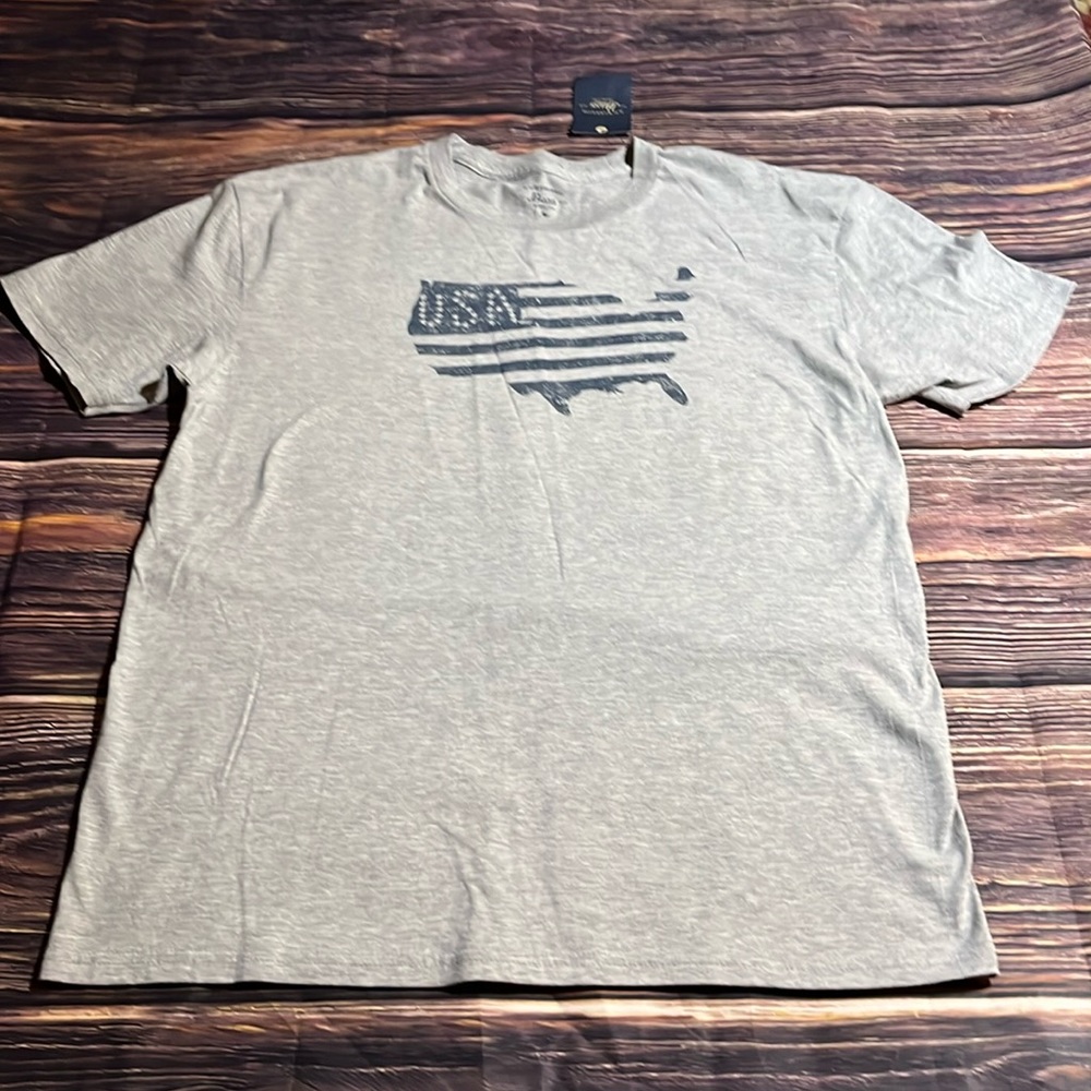 NWT G.H. Brass & CO American Flag Tshirt